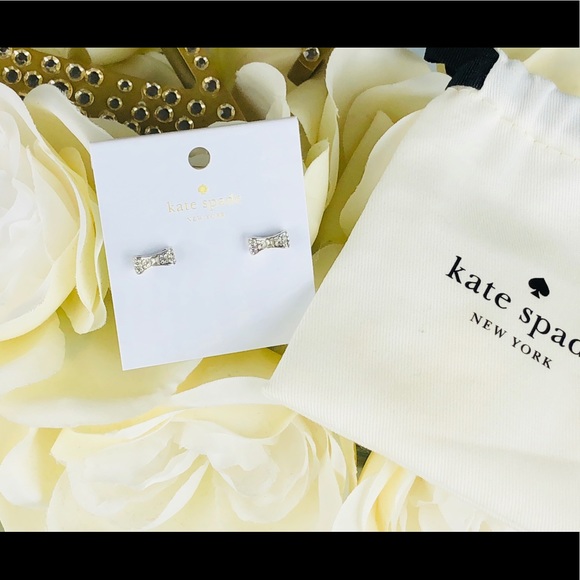Kate Spade Ready Set Bow Rhinestone Earrings - Picture 4 of 4